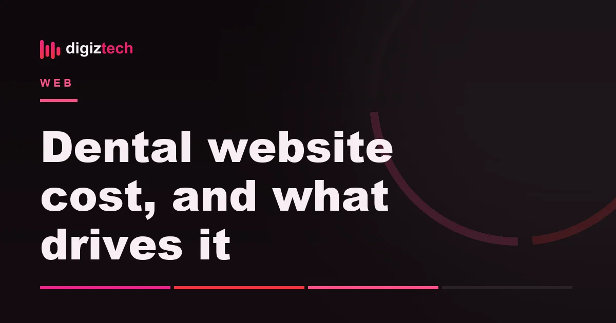 dental website cost - Flat illustration of a browser window next to an appointment calendar
