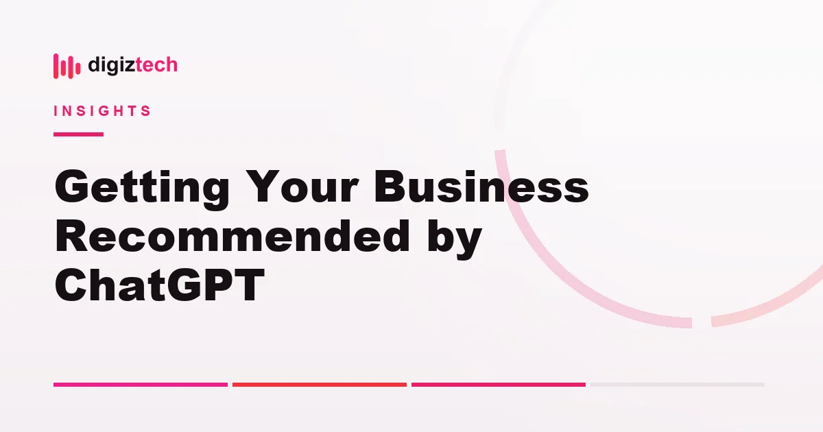 get recommended by chatgpt - Flat illustration of a chat bubble highlighting one option