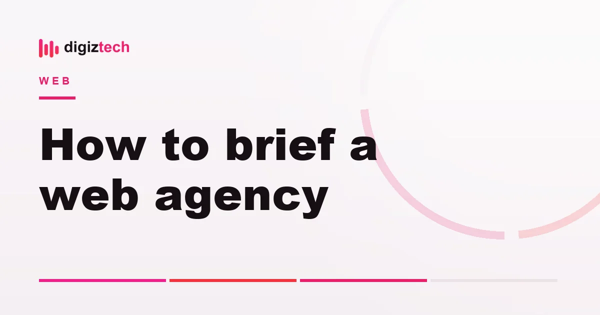 how to brief a web agency - Flat illustration of a document with a checklist, a pencil and a folder
