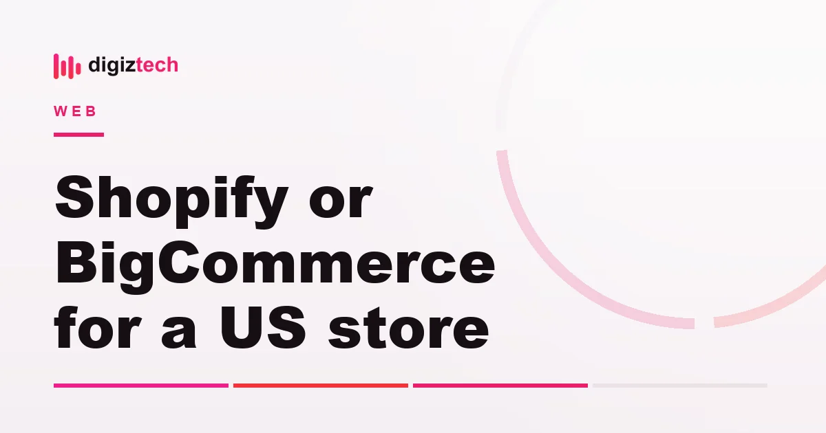 shopify vs bigcommerce - Flat illustration of two shopping carts and a balance scale