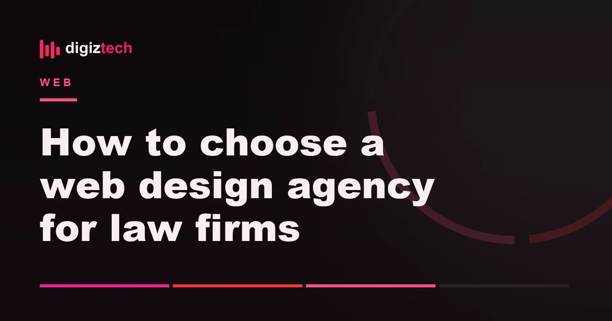 web design agency for law firms - Flat illustration of a shortlist with three options and one selected